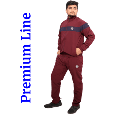 Tracksuit-(Maroon & Navy Blue)-(NS Lycra)-MORNIVA