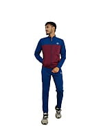 Tracksuit Royal Blue & Mehroon (4way lycra)