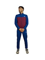 Tracksuit Royal Blue & Mehroon (4way lycra)