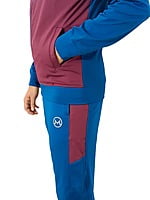 Tracksuit Royal Blue & Mehroon (4way lycra)